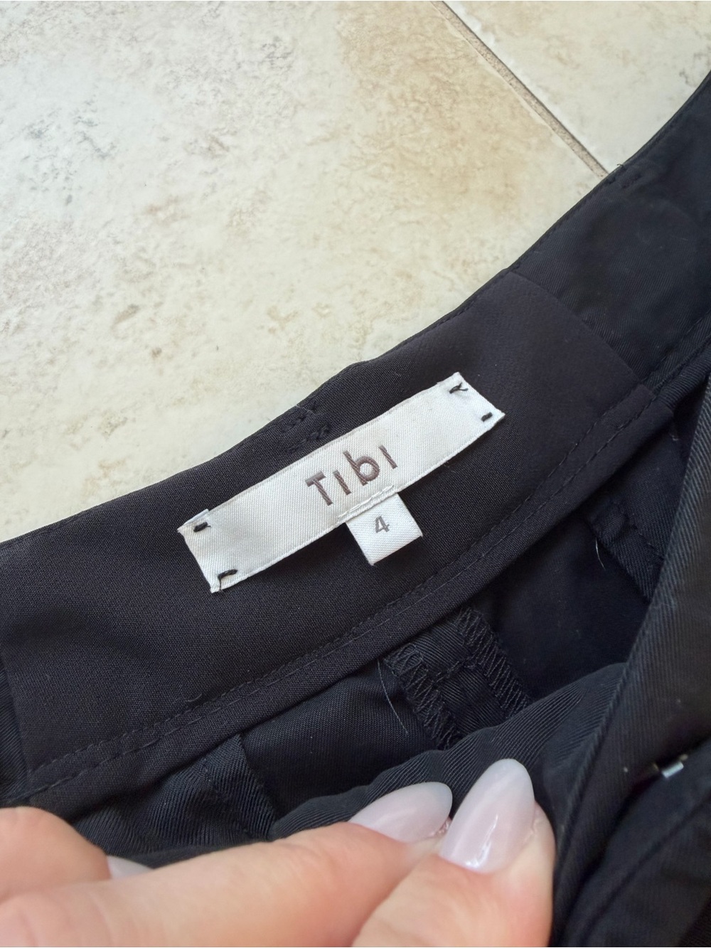 TIBI Bio Twill Triple Pleat Cropped Pant Trendy - Picture 3 of 6